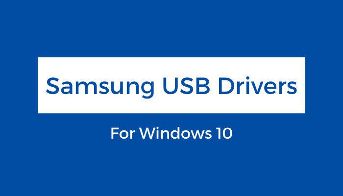 download samsung drivers for windows